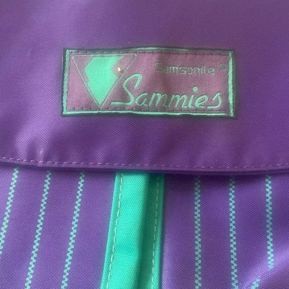 Vintage Samsonite Purple and Teal Bag - Picture 2 of 9